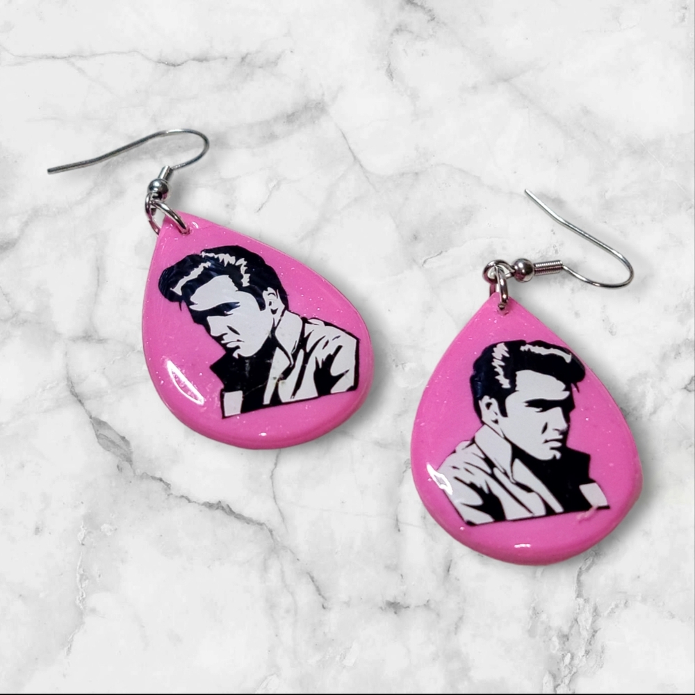 Polymer Clay Elvis Earrings
